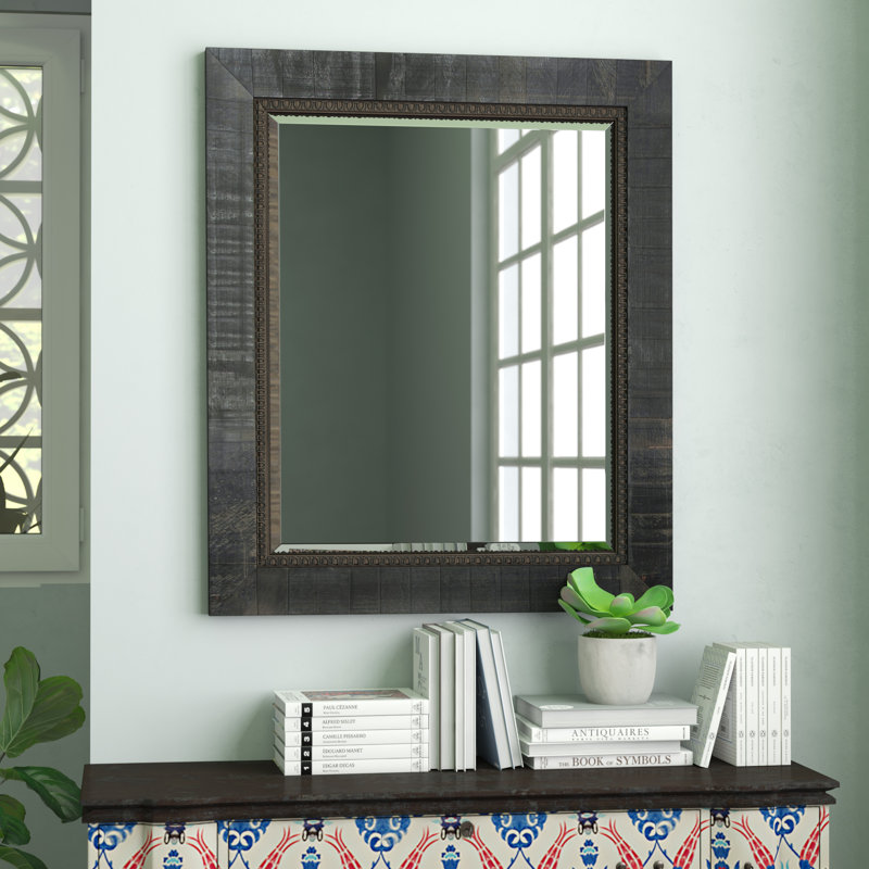 World Menagerie Rectangle Wood Tuscan Wall Mirror & Reviews Wayfair